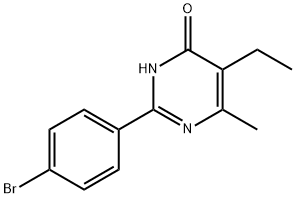 2-(4-Bromophenyl)-5-ethyl-6-methyl-3,4-dihydropyrimidin-4-one Structure