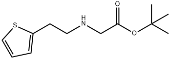 Glycine, N-[2-(2-thienyl)ethyl]-, 1,1-dimethylethyl ester Structure