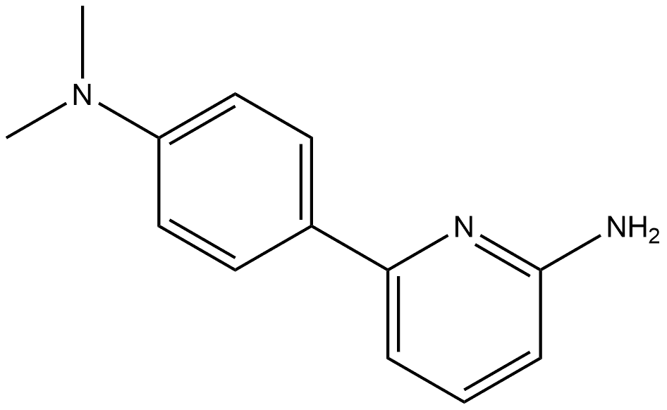 6-[4-(Dimethylamino)phenyl]-2-pyridinamine Structure