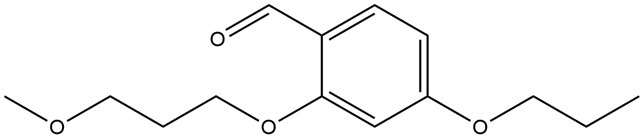 2-(3-Methoxypropoxy)-4-propoxybenzaldehyde Structure