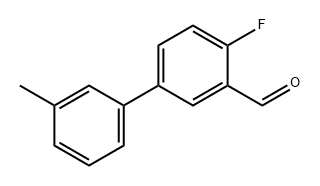 [1,1'-Biphenyl]-3-carboxaldehyde, 4-fluoro-3'-methyl- Structure