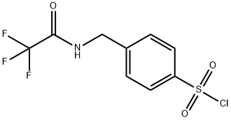 Benzenesulfonyl chloride, 4-[[(2,2,2-trifluoroacetyl)amino]methyl]- 구조식 이미지