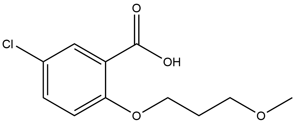 5-Chloro-2-(3-methoxypropoxy)benzoic acid Structure