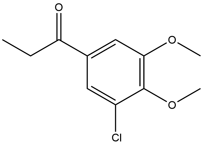 1-(3-Chloro-4,5-dimethoxyphenyl)-1-propanone Structure