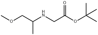 Glycine, N-(2-methoxy-1-methylethyl)-, 1,1-dimethylethyl ester Structure