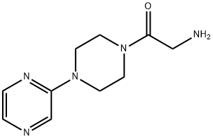 2-Amino-1-[4-(pyrazin-2-yl)piperazin-1-yl]ethan-1-one Structure