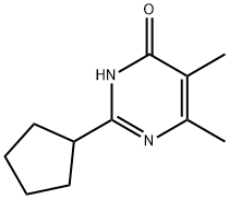 2-Cyclopentyl-5,6-dimethyl-3,4-dihydropyrimidin-4-one 구조식 이미지