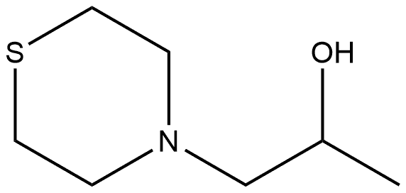 4-Thiomorpholineethanol, α-methyl- Structure