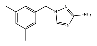 1H-1,2,4-Triazol-3-amine, 1-[(3,5-dimethylphenyl)methyl]- Structure