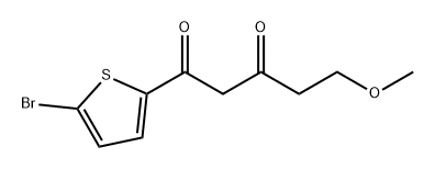 1-(5-Bromothiophen-2-yl)-5-methoxypentane-1,3-dione Structure