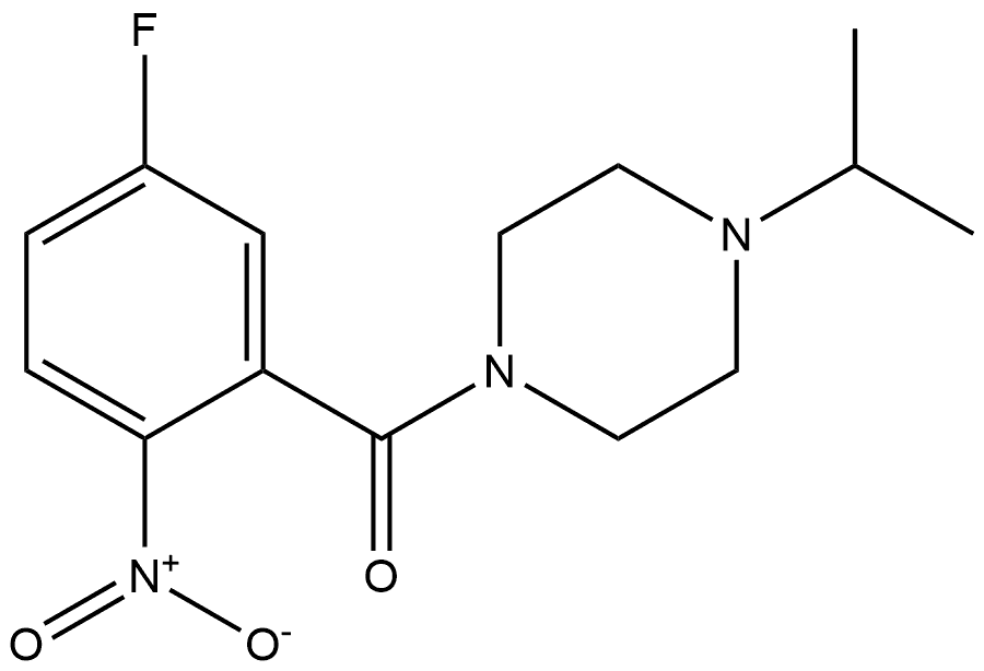 (5-fluoro-2-nitrophenyl)(4-isopropylpiperazin-1-yl)methanone Structure