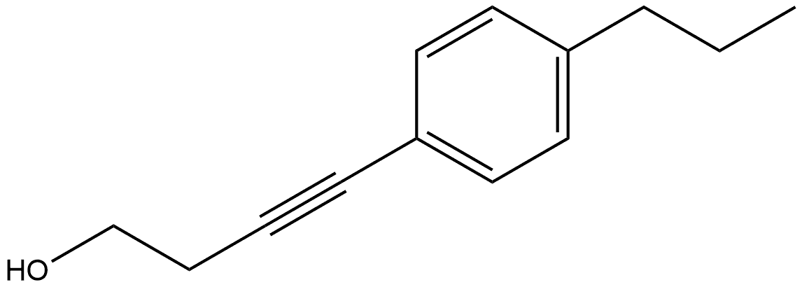 4-(4-Propylphenyl)-3-butyn-1-ol Structure