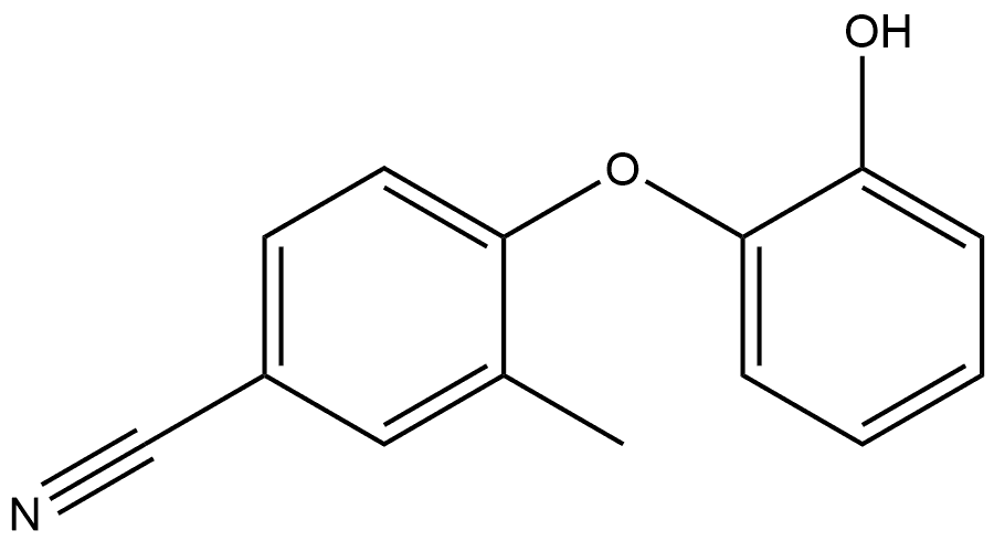 4-(2-Hydroxyphenoxy)-3-methylbenzonitrile Structure