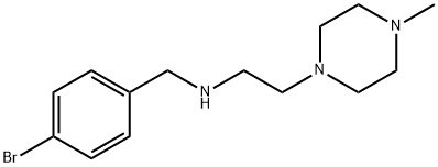 N-[(4-Bromophenyl)methyl]-4-methyl-1-piperazineethanamine Structure