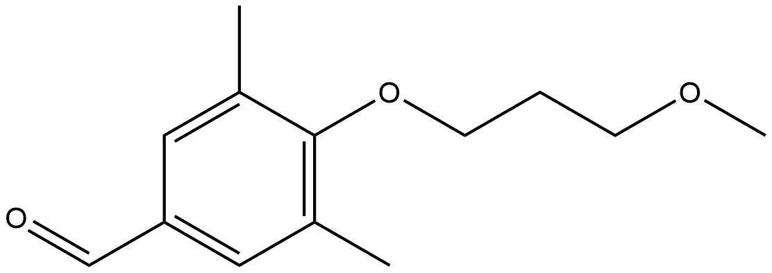 4-(3-Methoxypropoxy)-3,5-dimethylbenzaldehyde Structure