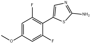 5-(2,6-difluoro-4-methoxyphenyl)thiazol-2-amine Structure