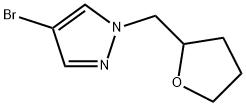 1H-Pyrazole, 4-bromo-1-[(tetrahydro-2-furanyl)methyl]- Structure