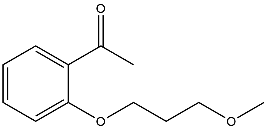 1-[2-(3-Methoxypropoxy)phenyl]ethanone Structure