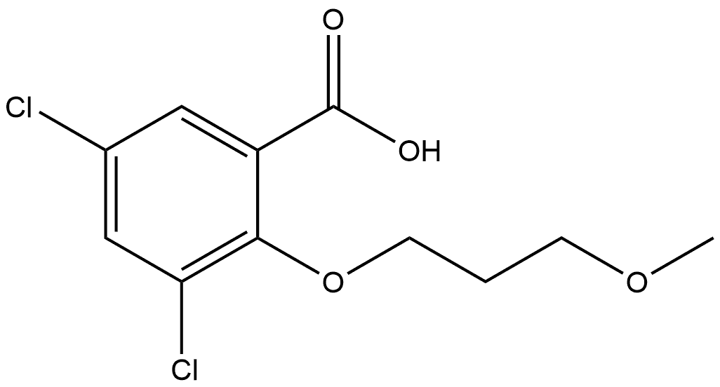 3,5-Dichloro-2-(3-methoxypropoxy)benzoic acid Structure