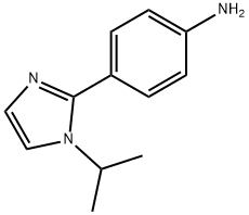 Benzenamine, 4-[1-(1-methylethyl)-1H-imidazol-2-yl]- Structure