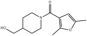 Methanone, (2,5-dimethyl-3-furanyl)[4-(hydroxymethyl)-1-piperidinyl]- Structure