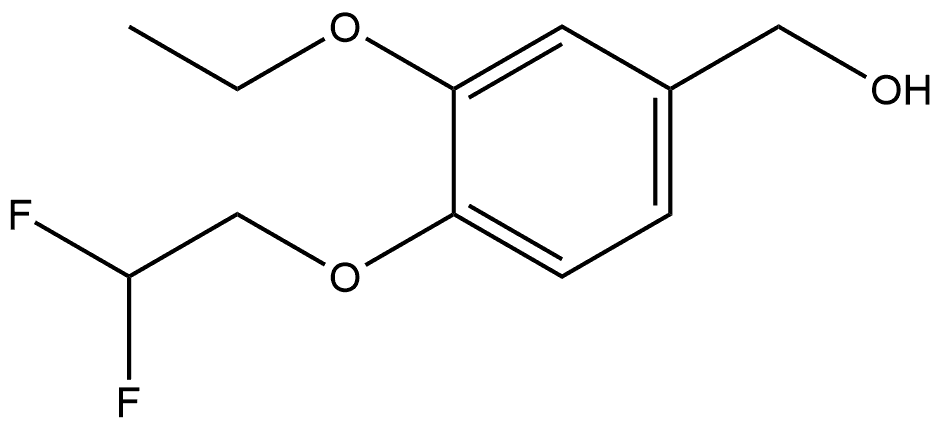 4-(2,2-Difluoroethoxy)-3-ethoxybenzenemethanol Structure