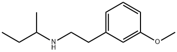 Benzeneethanamine, 3-methoxy-N-(1-methylpropyl)- Structure