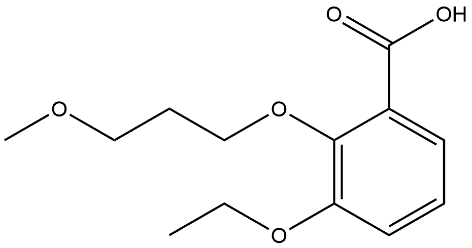 3-Ethoxy-2-(3-methoxypropoxy)benzoic acid Structure