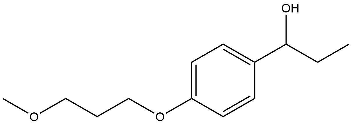 α-Ethyl-4-(3-methoxypropoxy)benzenemethanol Structure