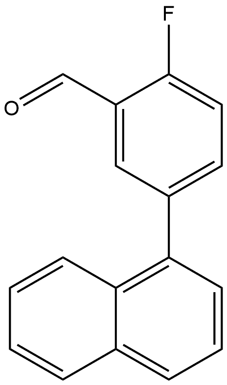 2-Fluoro-5-(1-naphthalenyl)benzaldehyde Structure