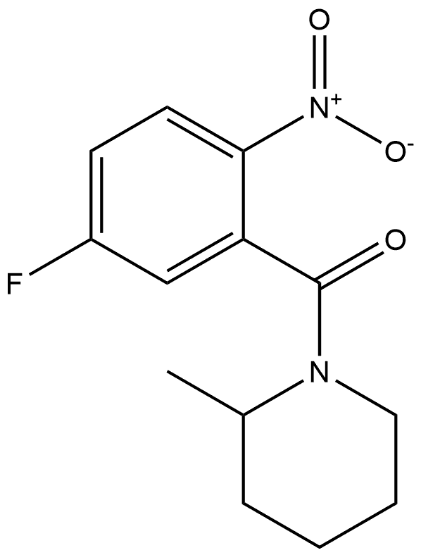 (5-fluoro-2-nitrophenyl)(2-methylpiperidin-1-yl)methanone Structure