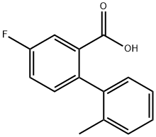 5-Fluoro-2-(2-methylphenyl)benzoic acid Structure