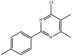 4-Chloro-5,6-dimethyl-2-(4-methylphenyl)pyrimidine Structure