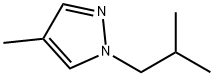 1H-?Pyrazole, 4-?methyl-?1-?(2-?methylpropyl)?- Structure