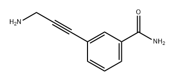 Benzamide, 3-(3-amino-1-propyn-1-yl)- 구조식 이미지