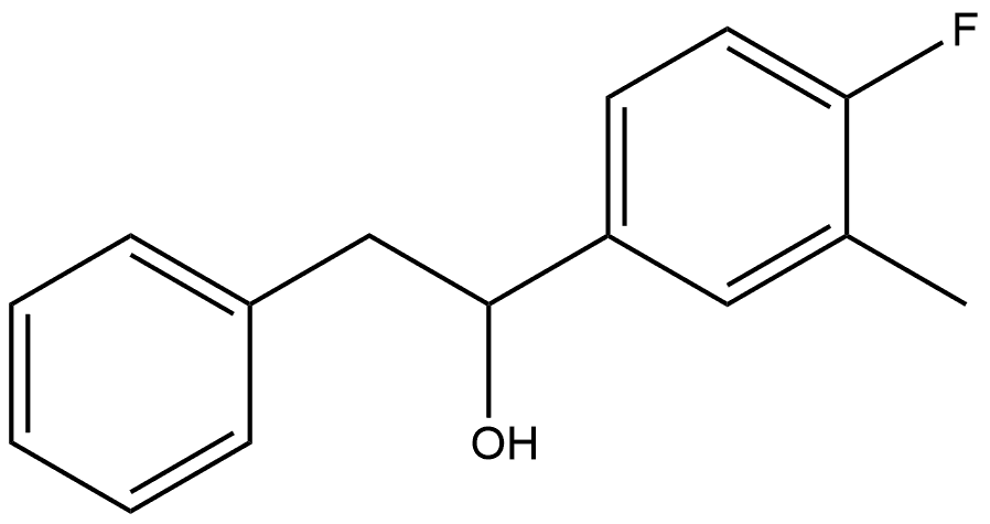 α-(4-Fluoro-3-methylphenyl)benzeneethanol Structure