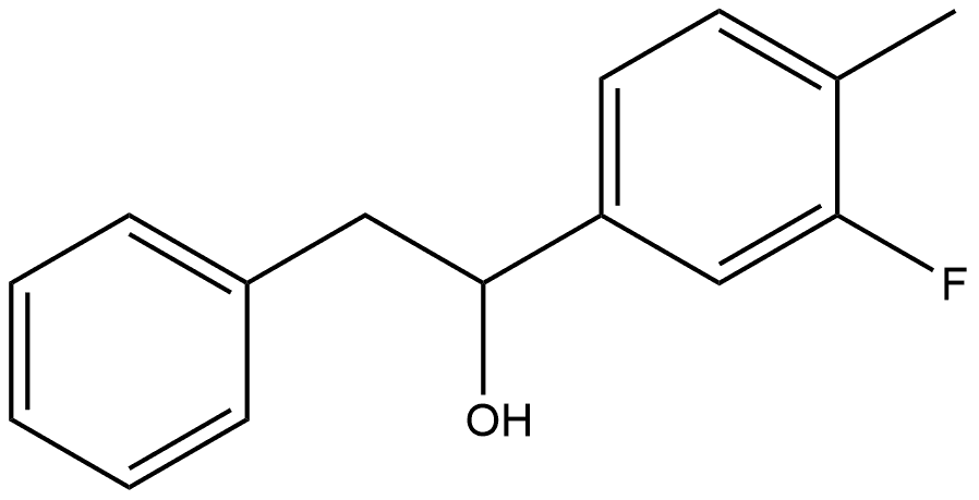 α-(3-Fluoro-4-methylphenyl)benzeneethanol Structure