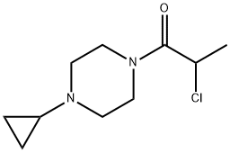 1-Propanone, 2-chloro-1-(4-cyclopropyl-1-piperazinyl)- 구조식 이미지