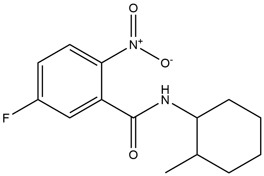 5-fluoro-N-(2-methylcyclohexyl)-2-nitrobenzamide Structure