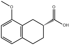 2-Naphthalenecarboxylic acid, 1,2,3,4-tetrahydro-8-methoxy-, (2R)- 구조식 이미지