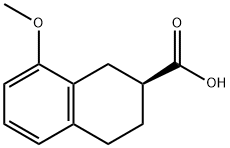 2-Naphthalenecarboxylic acid, 1,2,3,4-tetrahydro-8-methoxy-, (2S)- Structure