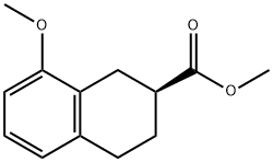 2-Naphthalenecarboxylic acid, 1,2,3,4-tetrahydro-8-methoxy-, methyl ester, (2S)- Structure