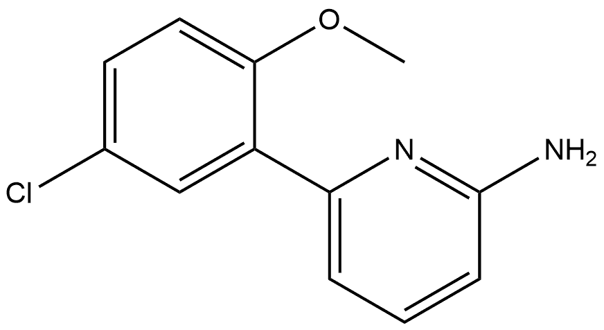 6-(5-Chloro-2-methoxyphenyl)-2-pyridinamine Structure