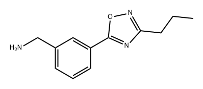 Benzenemethanamine, 3-(3-propyl-1,2,4-oxadiazol-5-yl)- 구조식 이미지