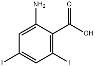 Benzoic acid, 2-amino-4,6-diiodo- Structure