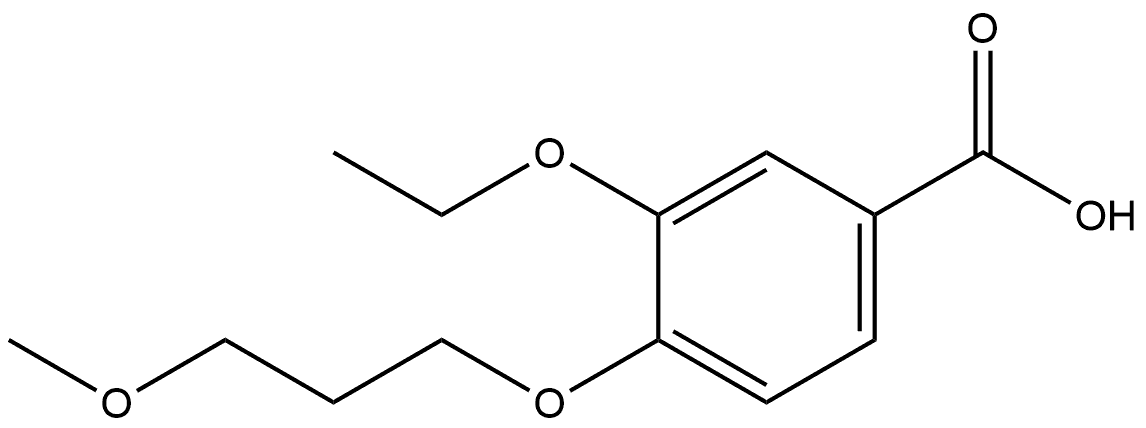 3-Ethoxy-4-(3-methoxypropoxy)benzoic acid Structure