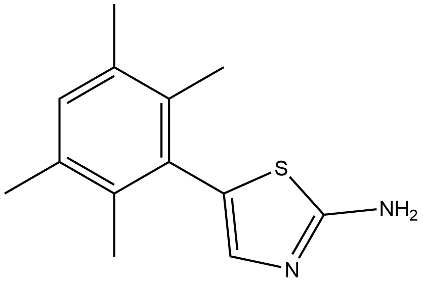 5-(2,3,5,6-Tetramethylphenyl)thiazol-2-amine Structure