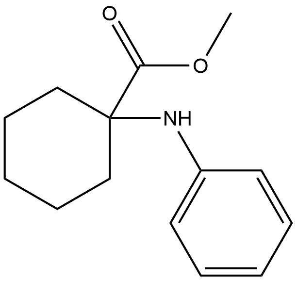 methyl 1-(phenylamino)cyclohexane-1-carboxylate Structure