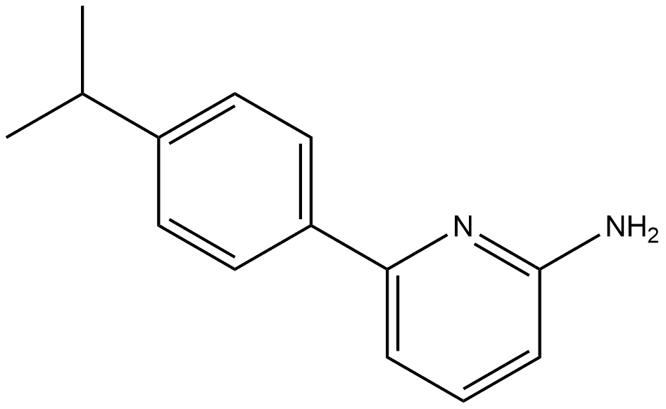 6-[4-(1-Methylethyl)phenyl]-2-pyridinamine Structure