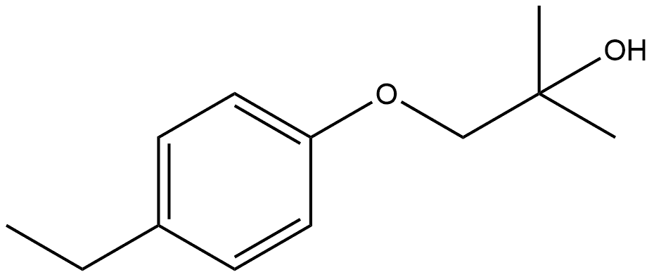 1-(4-Ethylphenoxy)-2-methyl-2-propanol Structure